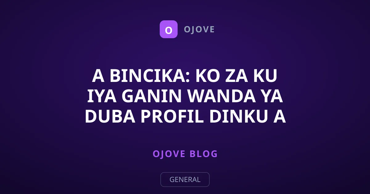 A Bincika: Ko Za Ku Iya Ganin Wanda Ya Duba Profil Dinku A Instagram?